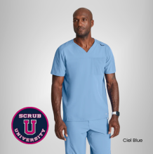 Barco One Velocity 2-Pocket V-Neck Scrub Top 7