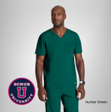 Barco One Velocity 2-Pocket V-Neck Scrub Top 5