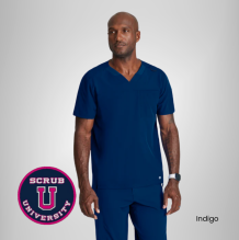 Barco One Velocity 2-Pocket V-Neck Scrub Top 11