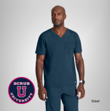 Barco One Velocity 2-Pocket V-Neck Scrub Top 9