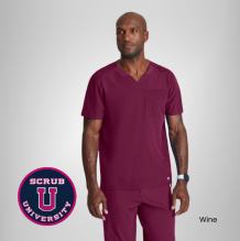 Barco One Velocity 2-Pocket V-Neck Scrub Top 8