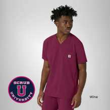 Carhartt Force Cross-Flex Men's V-Neck Scrub Top 4