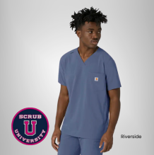 Carhartt Force Cross-Flex Men's V-Neck Scrub Top 3