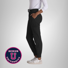 Carly 7-Pocket Mid Rise Jogger Scrub Pant 3