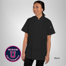 Tahoe Women's Chef Coat Black 2