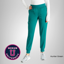 Cherokee Revolution Women's Mid Rise Jogger Scrub Pant 8