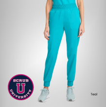 Cherokee Revolution Women's Mid Rise Jogger Scrub Pant 7