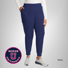 Cherokee Revolution Women's Mid Rise Jogger Scrub Pant 13