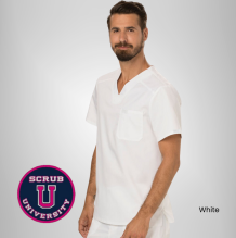 Cherokee Revolution Men's V-Neck Solid Scrub Top 6