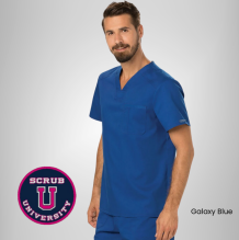 Cherokee Revolution Men's V-Neck Solid Scrub Top 15