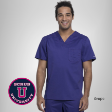 Cherokee Revolution Men's V-Neck Solid Scrub Top 14