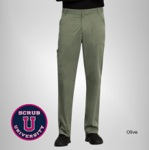 Cherokee Revolution Men's Zip Fly Cargo Scrub Pant 11