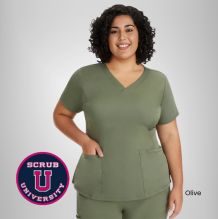 Healing Hands Women's Monica V-Neck Solid Scrub Top 9