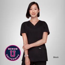 Cherokee Revolution Women's V-Neck Solid Scrub Top 3