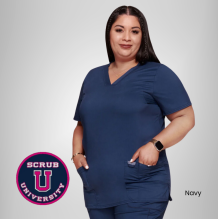 Cherokee Revolution Women's V-Neck Solid Scrub Top 14