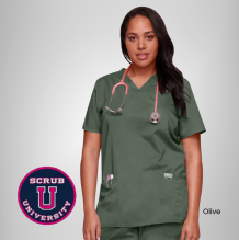 Cherokee Revolution Women's V-Neck Solid Scrub Top 13