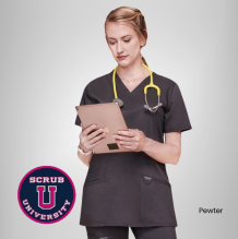 Cherokee Revolution Women's V-Neck Solid Scrub Top 12