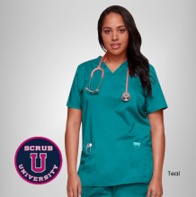 Cherokee Revolution Women's V-Neck Solid Scrub Top 10