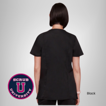 Cherokee Revolution Women's V-Neck Solid Scrub Top 2
