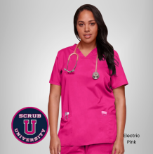 Cherokee Revolution Women's V-Neck Solid Scrub Top 20
