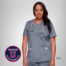 Cherokee Revolution Women's V-Neck Solid Scrub Top 16