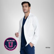 Cherokee Men's Notched Consultation 30" Lab Coat 4