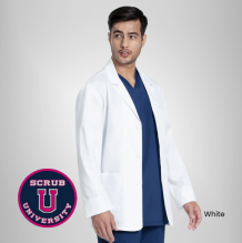 Cherokee Men's Notched Consultation 30" Lab Coat 2