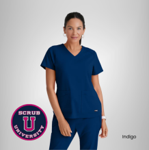 Emma 4-Pocket V-Neck Scrub Top 10
