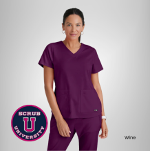 Emma 4-Pocket V-Neck Scrub Top 4