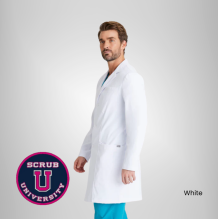 Barco Verse Men's 38 Inch 3 Button Lab Coat 2