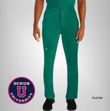 Healing Hands Men's Ryan Zip Fly Slim Fit Scrub Pant 9