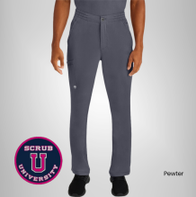 Healing Hands Men's Ryan Zip Fly Slim Fit Scrub Pant 6