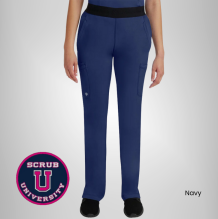 Healing Hands Women's Rachel Elastic Waistband Cargo Scrub Pant 7