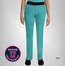 Healing Hands Women's Rachel Elastic Waistband Cargo Scrub Pant 3