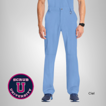 Infinity Men's Zip Fly Cargo Scrub Pant 6