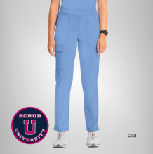 Infinity Women's Mid Rise Tapered Leg Pull-On Scrub Pant 6