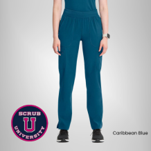 Infinity Women's Mid Rise Tapered Leg Pull-On Scrub Pant 5