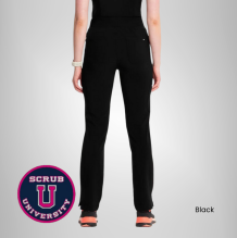 Infinity Women's Mid Rise Tapered Leg Pull-On Scrub Pant 3