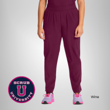 Infinity Women's Mid Rise Tapered Leg Pull-On Scrub Pant 11
