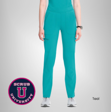 Infinity Women's Mid Rise Tapered Leg Pull-On Scrub Pant 10