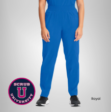 Infinity Women's Mid Rise Tapered Leg Pull-On Scrub Pant 9