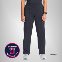 Infinity Women's Mid Rise Tapered Leg Pull-On Scrub Pant 8