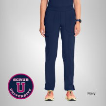 Infinity Women's Mid Rise Tapered Leg Pull-On Scrub Pant 7