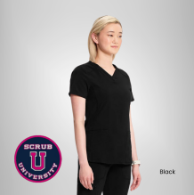 Infinity Women's V-Neck Solid Scrub Top 3