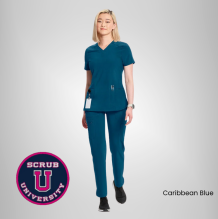 Infinity Women's V-Neck Solid Scrub Top 11
