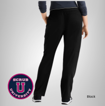 Kim 3-Pocket Mid-Rise Straight Leg Scrub Pant 3