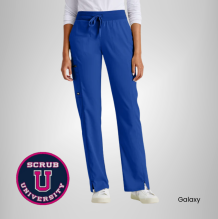 Kim 3-Pocket Mid-Rise Straight Leg Scrub Pant 9