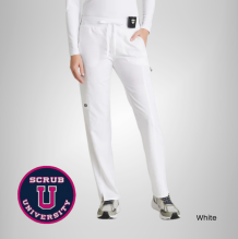 Kim 3-Pocket Mid-Rise Straight Leg Scrub Pant 7