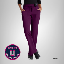 Kim 3-Pocket Mid-Rise Straight Leg Scrub Pant 5