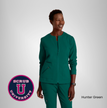 Grey's Anatomy By Barco Millie 3-Pocket Crewneck Scrub Jacket 4